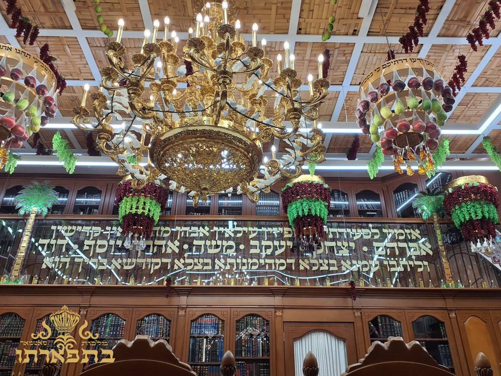 די פריוואטע סוכה פון רבינו שליט״א